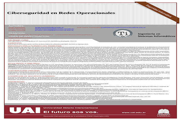 Ciberseguridad en Redes Operacionales